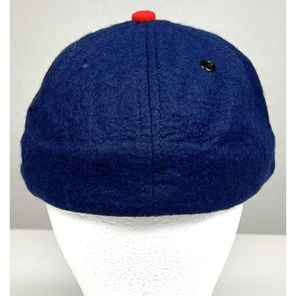 VTG 1950s MLB SMALL Navy Wool Blend Felt Minnesota Twins BASEBALL CAP USA Flaws - Picture 6 of 12